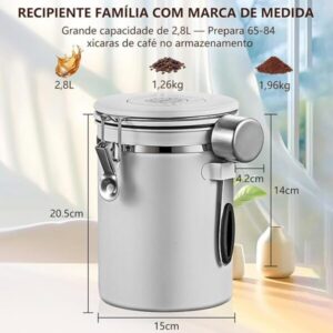 recipiente para guardar café