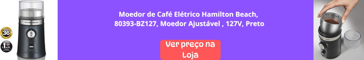 3 moedor de café elétrico Hamilton Beach,