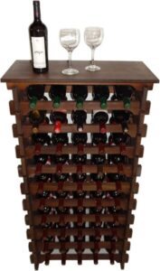 3porta garrafa de vinho madeira