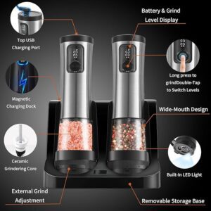 Moedor de Sal e Pimenta Elétrico Recarregável Escrito por marcoxerife@hotmail.com em Uncategorized