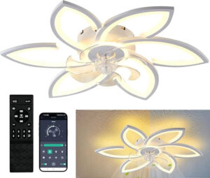 Ventilador de Teto com Lustre para Sala de Jantar